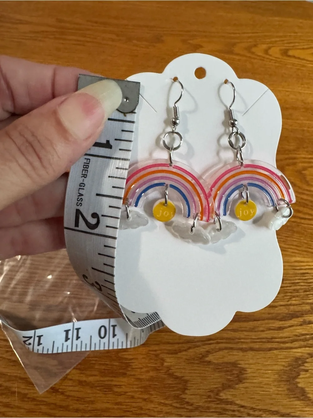 Rainbow 'Joy' Dangle Earrings